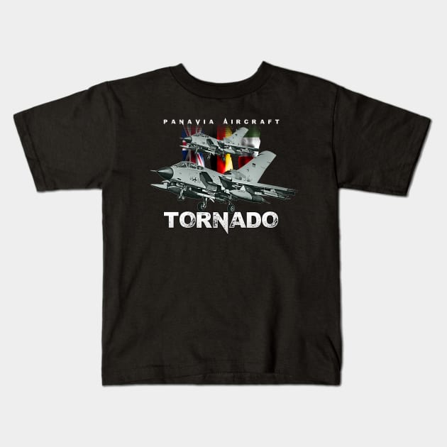 Tornado Fighter Jet Kids T-Shirt by aeroloversclothing